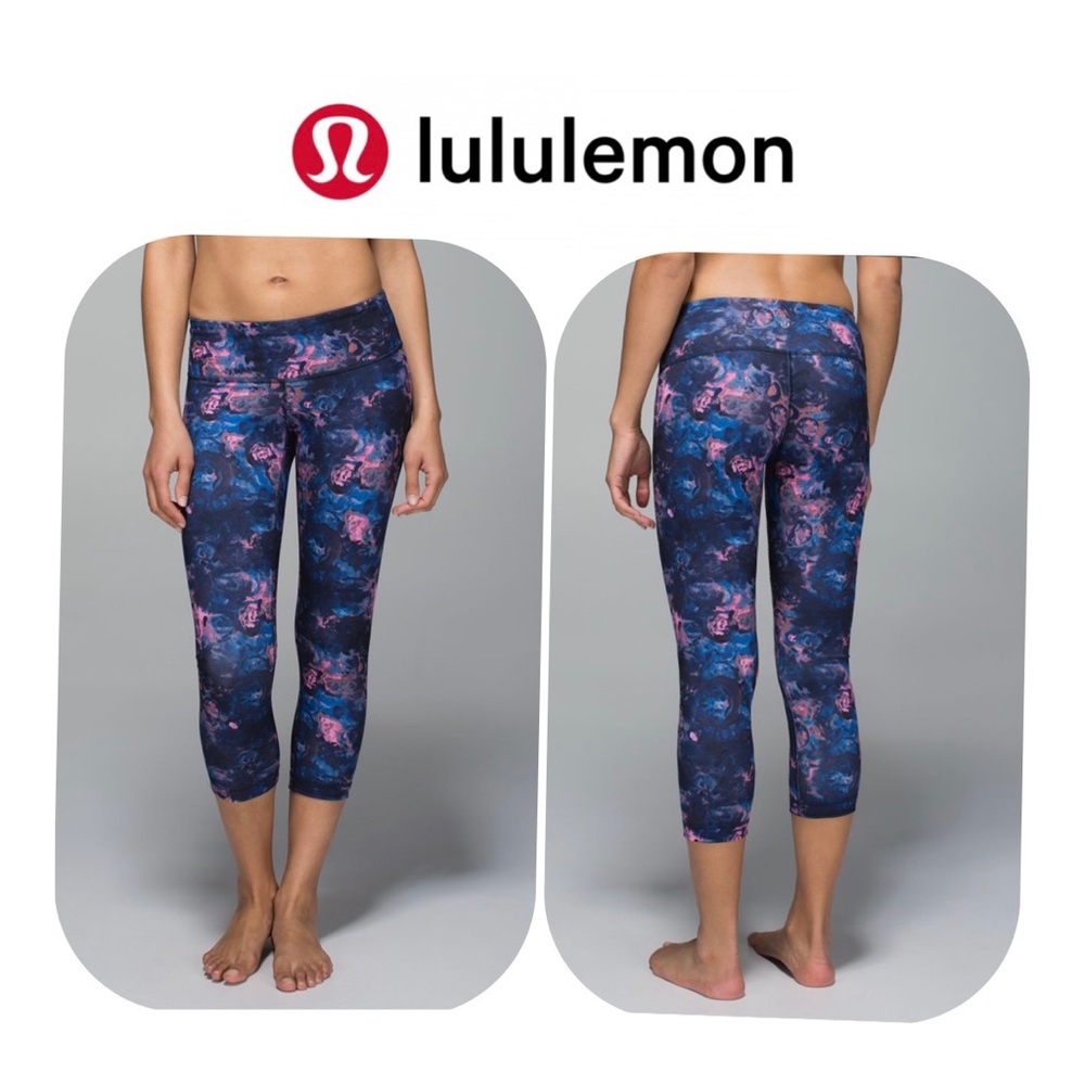 Lululemon Wunder Under Crop II Moody Mirage Bark